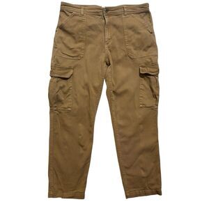 The North Face Cargo Pants Women’s 16 Tan Brown Cotton Outdoor Hiking Gorpcore